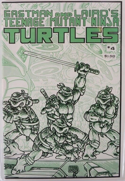 Lot 191250: TEENAGE MUTANT NINJA TURTLES #4 WRAPAROUND COVER