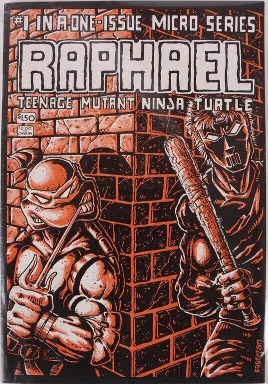 Lot 191251a: RAPHAEL: TEENAGE MUTANT NINJA TURTLES #1 ISSUE