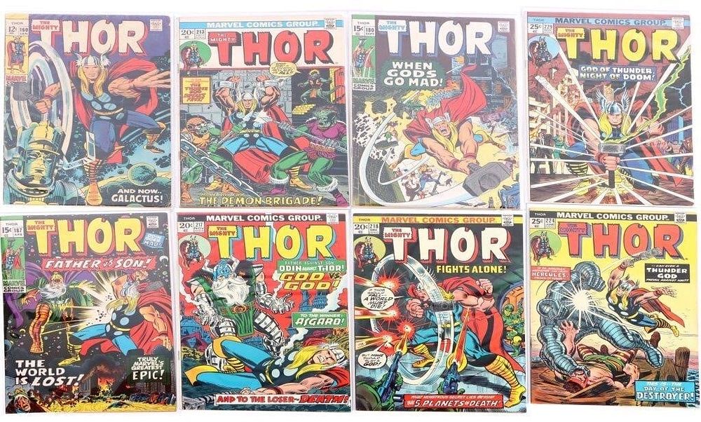 Lot 191252: THE MIGHTY THOR COMIC BOOK COLLECTION LOT OF 8