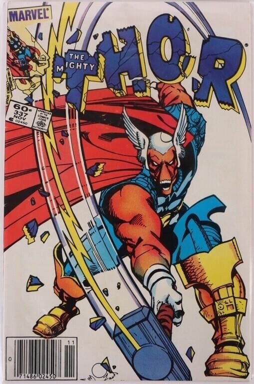 Lot 191253: THOR #337 1ST APP. BETA RAY BILL & LORELAI COMIC