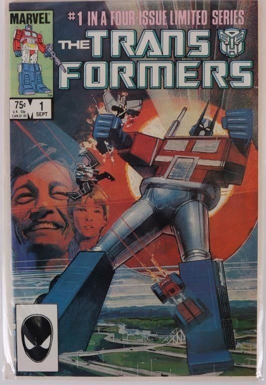 Lot 191254: TRANSFORMERS #1 COMIC BOOK - 1ST TEAM AUTOBOTS