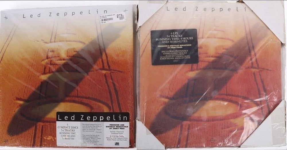 Lot 191280: LED ZEPPELIN 6 LP BOX SET & 4 CD SET COLLECTION