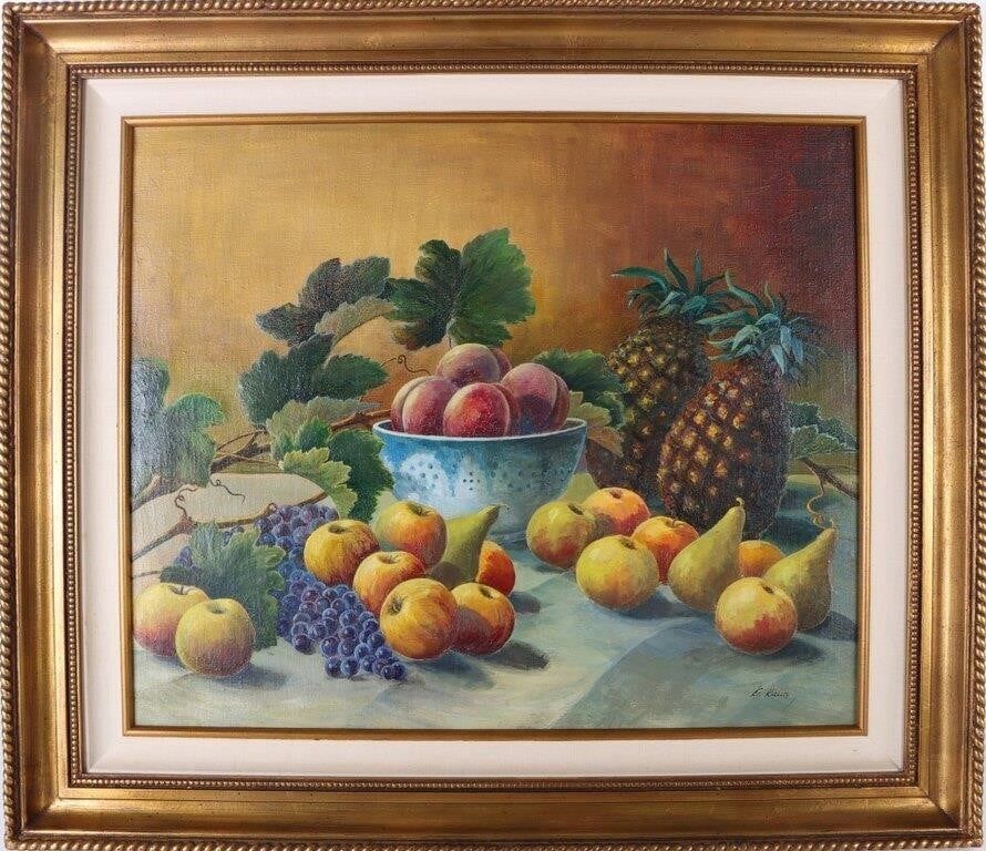 Lot 191294: ORIGINAL SIGNED STILL LIFE OIL PAINTING