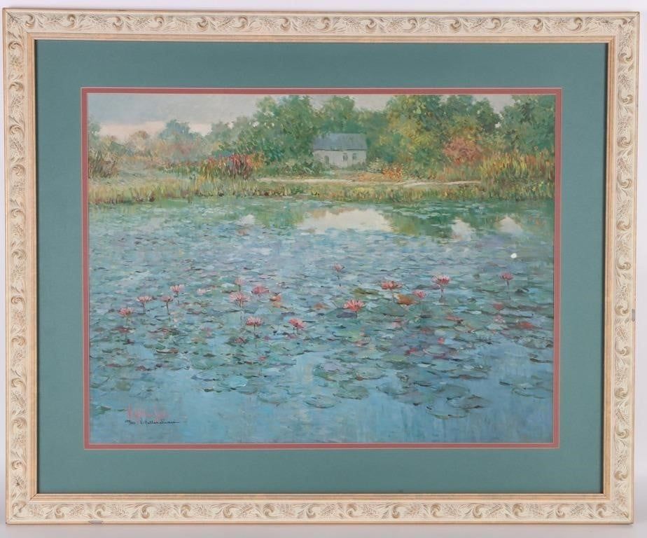 Lot 191301: V. HOLLAN SWAIN "DAWN AT BROOKSHIRE" LIMITED PRINT