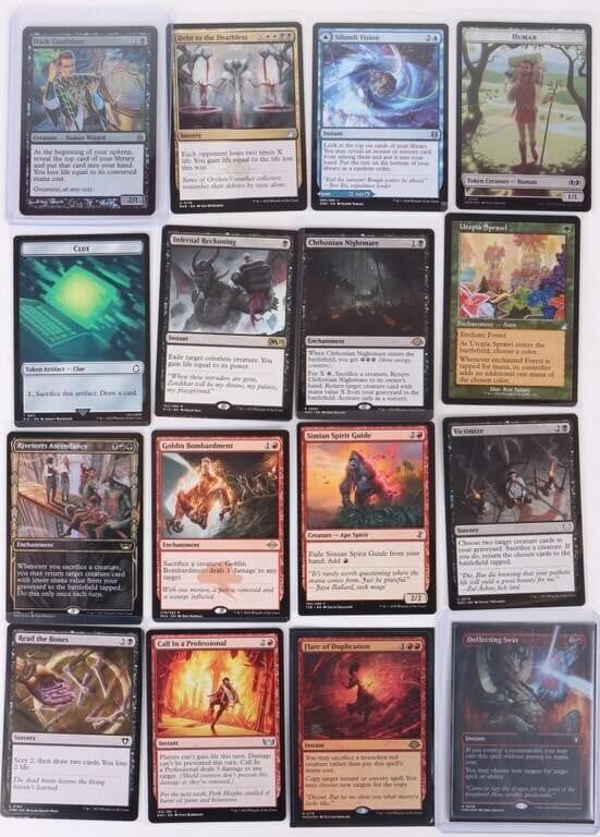 Lot 191321: SMALL MAGIC THE GATHERING LOT VARIOUS CARDS