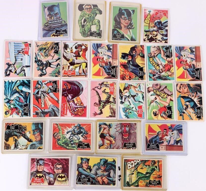 Lot 191323: 1966 TOPPS BATMAN HOBBY TRADING CARDS (25)