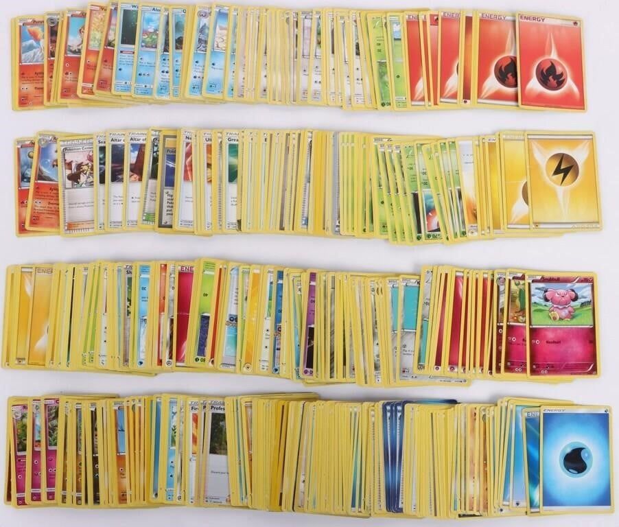 Lot 191324: POKEMON 1999-2022 COLLECTIBLE CARDS ~ 500 CARDS