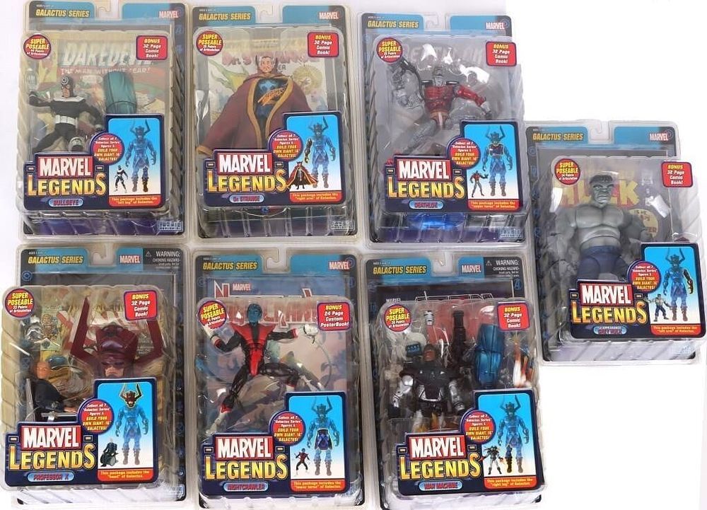 Lot 191397: COMPLETE MARVEL LEGENDS GALACTUS SERIES SET - (7)