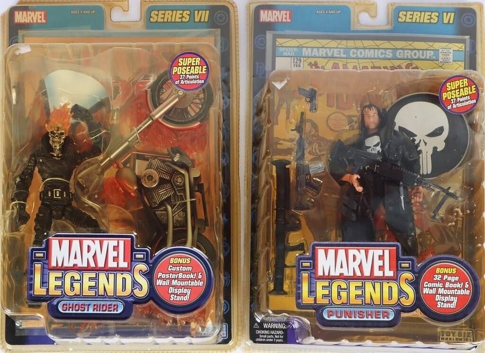 Lot 191402: MARVEL SELECT PUNISHER & GHOST RIDER FIGURES