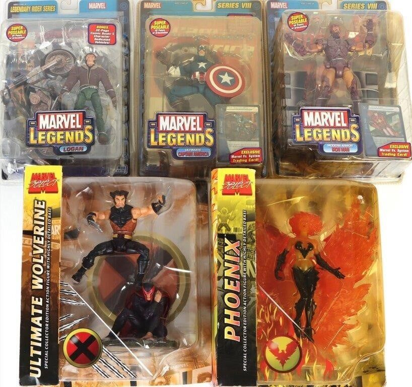 Lot 191403: ASSORTED MARVEL SELECT ACTION FIGURE SETS - (5)