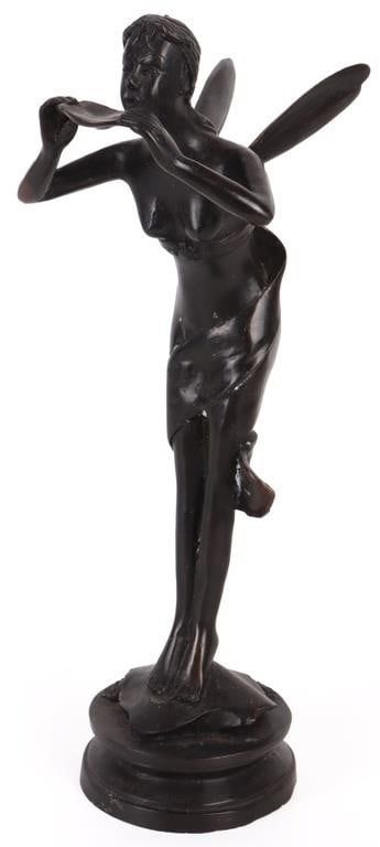Lot 191417: DAVID KAY BRASS PIXIE FAIRY SCULPTURE FIGURINE