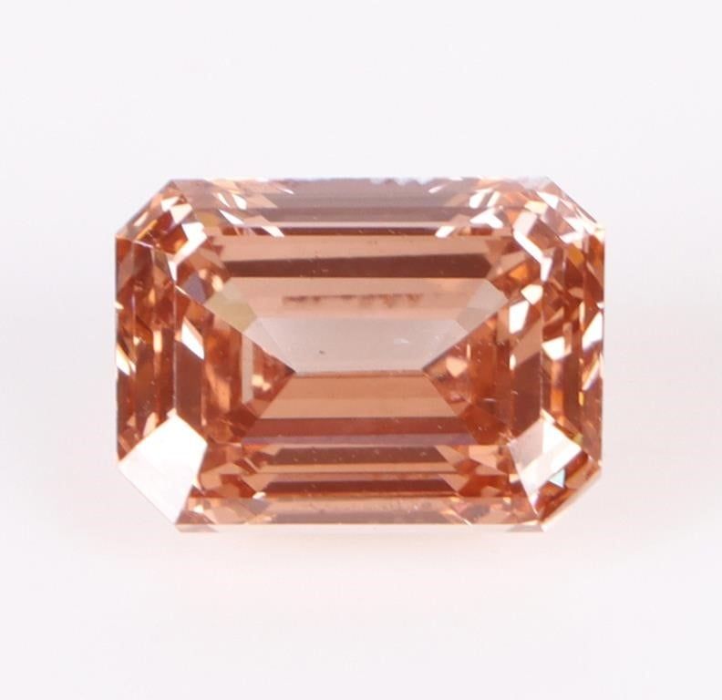Lot 194159: 3.11CT RECTANGLE SI-2 FDP O PINK DIAMOND GIA CERT