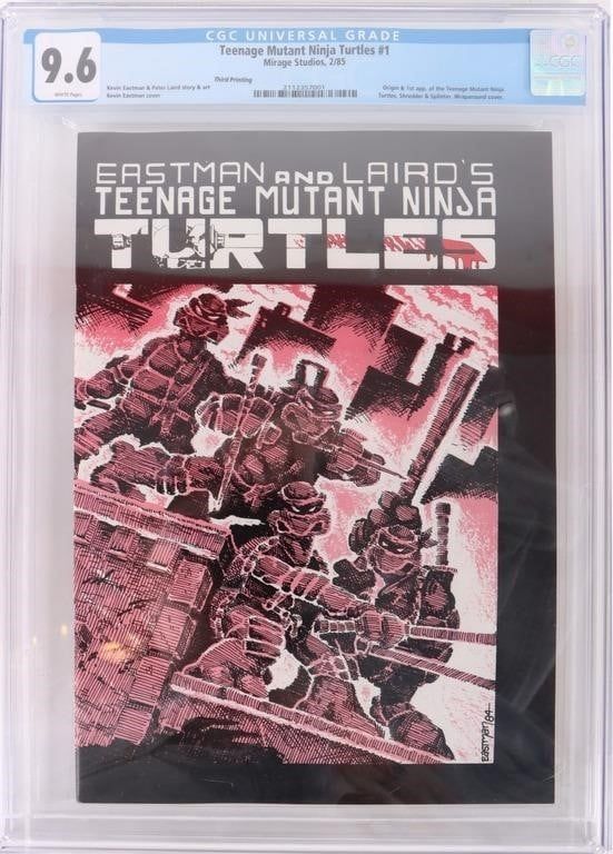Lot 194298: TEENAGE MUTANT NINJA TURTLES #1 CGC 9.6 - 3RD PR.