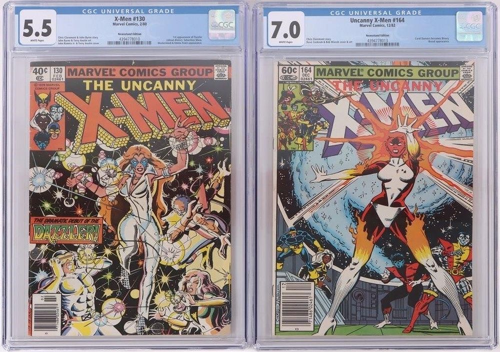 Lot 194301: THE UNCANNY X-MEN #130 & 164 CGC GRADED