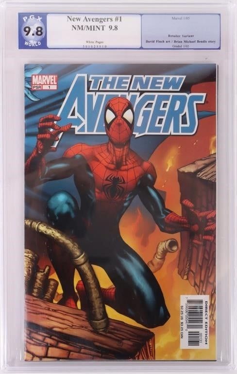 Lot 194307: NEW AVENGERS #1 PGX 9.8 2005 VARIANT
