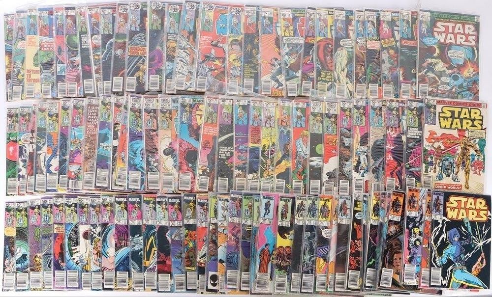 Lot 194325: NEAR COMPLETE MARVEL STAR WARS & ANNUAL COMICS