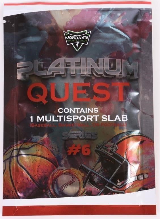 Lot 194352: PLATINUM QUEST SERIES 6 SPORTS CARD MYSTERY BOX