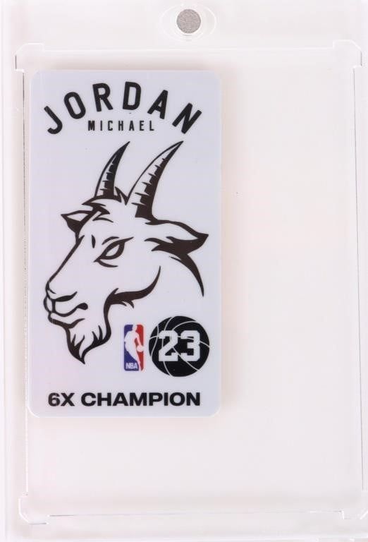 Lot 194361: 1998 MICHAEL JORDAN 6X CHAMPION TOBACCO CARD