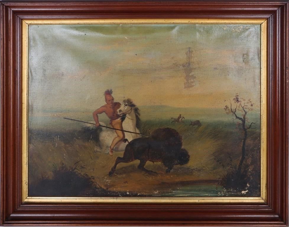 Lot 194411: 19TH CENTURY UNSIGNED ORIGINAL OIL PAINTING