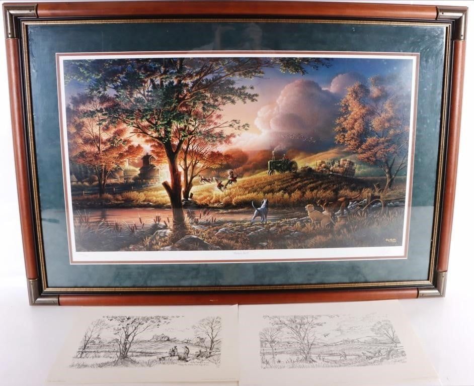 Lot 194424: TERRY REDLIN SIGNED PRINT "ALWAYS ALERT"