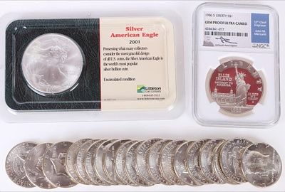 ASSORTED U.S. MINT STATE/ PROOF COINAGE - (3). Assorted U.S. Mint State/ Proof coinage to 