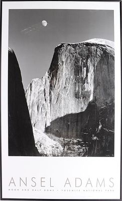 ANSEL ADAMS AUTHORIZED EDITION HALF DOME PRINT. Ansel Adams (1902-1984, American) Authorized 