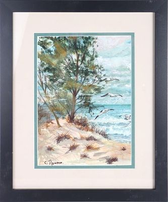 C. PISSARRO ORIGINAL WATERCOLOR PAINTING AFTER. Camille Pissarro (1830-1903, Danish-French) 