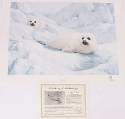 CHARLES FRACE PEACE ON ICE SIGNED LMTD PRINT. Charles Frace (1926-2005, American) "Peace of Ice" 