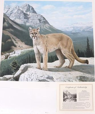 CHARLES FRACE HIS DOMIAN SIGNED LMTD PRINT. Charles Frace (1926-2005, American) "His Domain" 