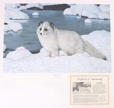 CHARLES FRACE ALASKAN FRIEND SIGNED LMTD PRINT. Charles Frace (1926-2005, American) "Alaskan 