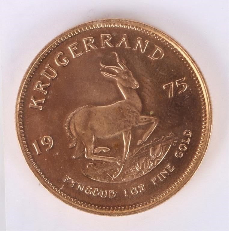 Lot 191078b: 1975 SOUTH AFRICAN KRUGERRAND 1 OZ OF FINE GOLD
