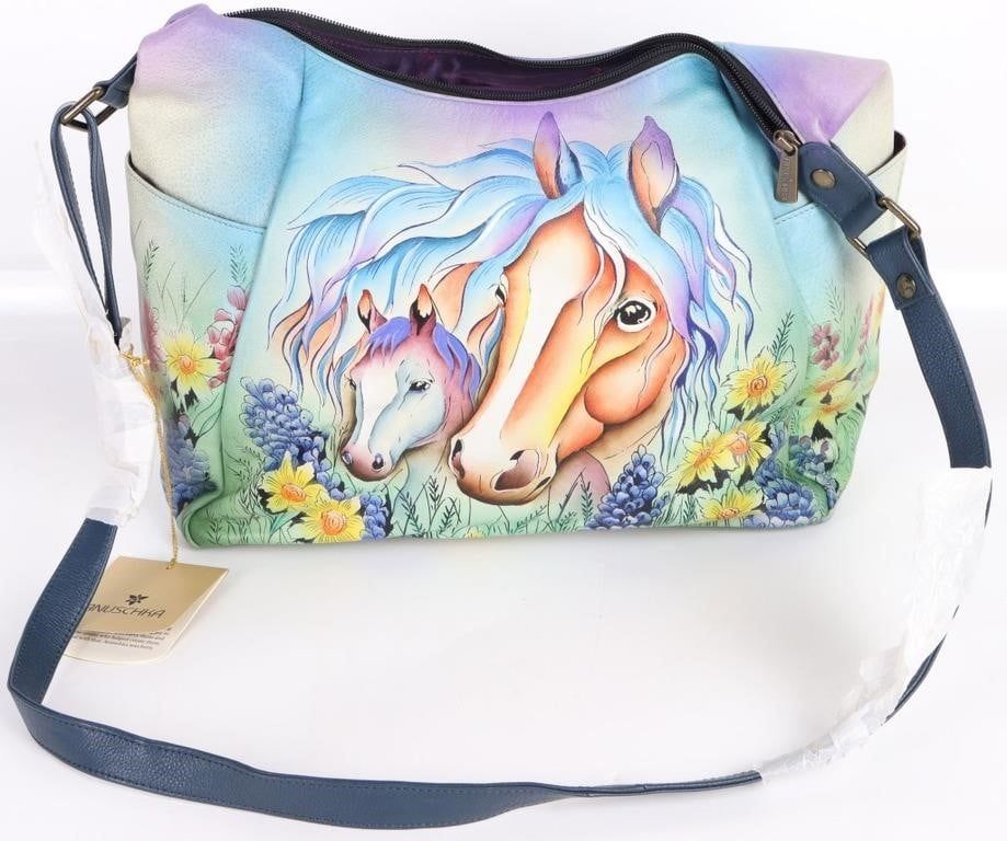 Lot 195364: ANUSCHKA WILDFLOWER HORSES BRAND NEW HANDBAG