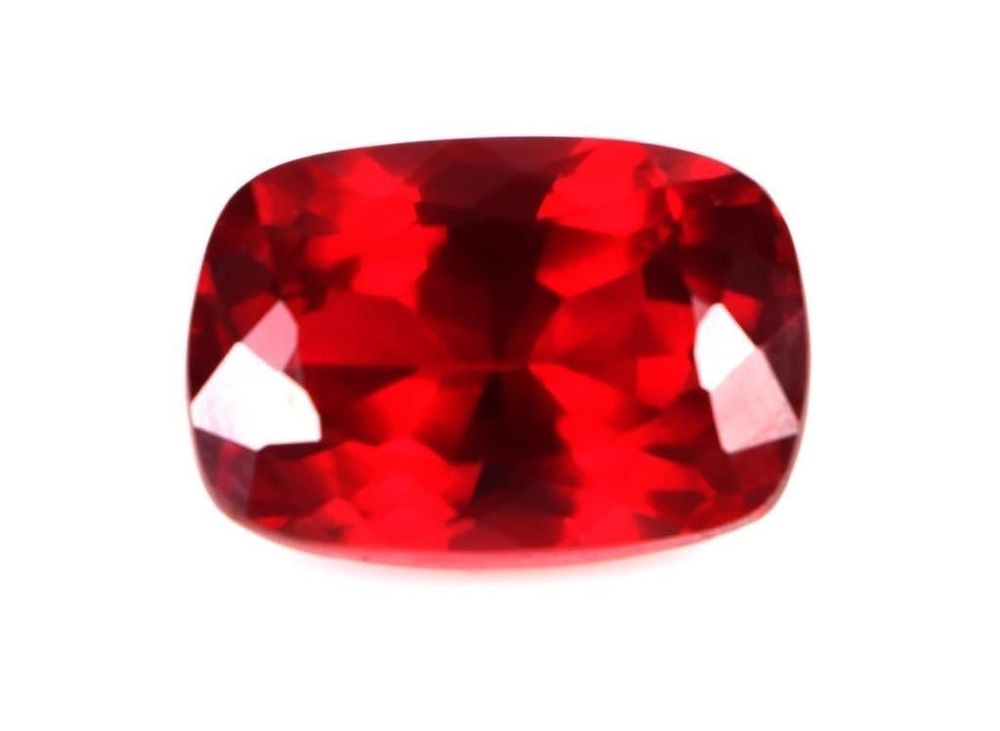 Lot 198147: 24.55CT LARGE CUSHION-CUT RED RUBY LOOSE GEMSTONE