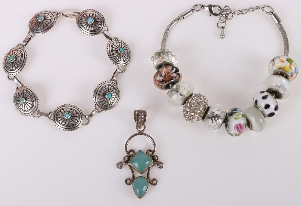 Lot 198265: STERLING SILVER LADIES JEWELRY LOT OF 3