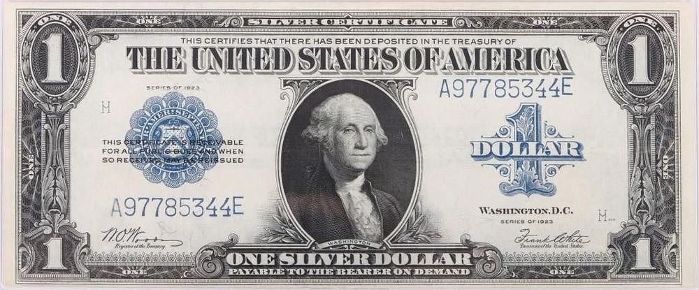 Lot 199181: 1923 $1 'HORSE BLANKET' SILVER CERTIFICATE NOTE