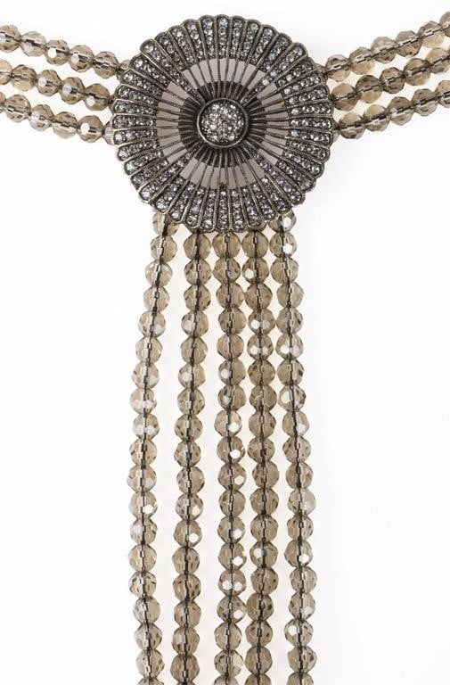 Lot 199293: HEIDI DAUS ART DECO BELGIAN DISC TASSEL NECKLACE