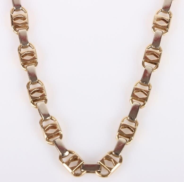 Lot 199308: 14K YELLOW GOLD CUSTOM 6.6MM MEN'S CHAIN