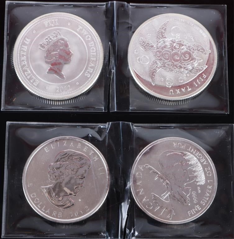 Lot 199384: ASSORTED FINE SILVER ELIZABETH II COINAGE - (4)