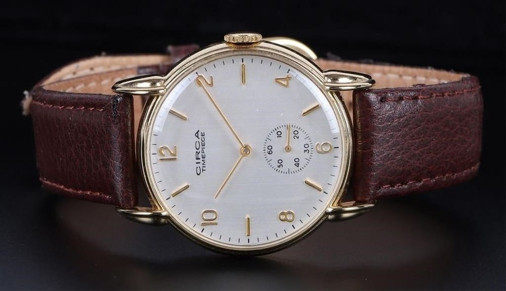 Lot 200214: CIRCA  23K GOLD PLATED MEN'S WRISTWATCH