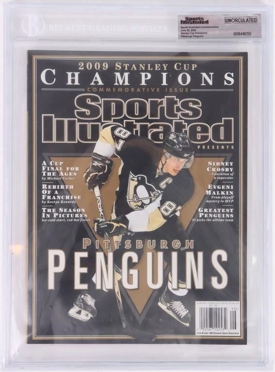 Lot 200381: 2009 SPORTS ILLUSTRATED STANLEY CUP UNC BECKETT