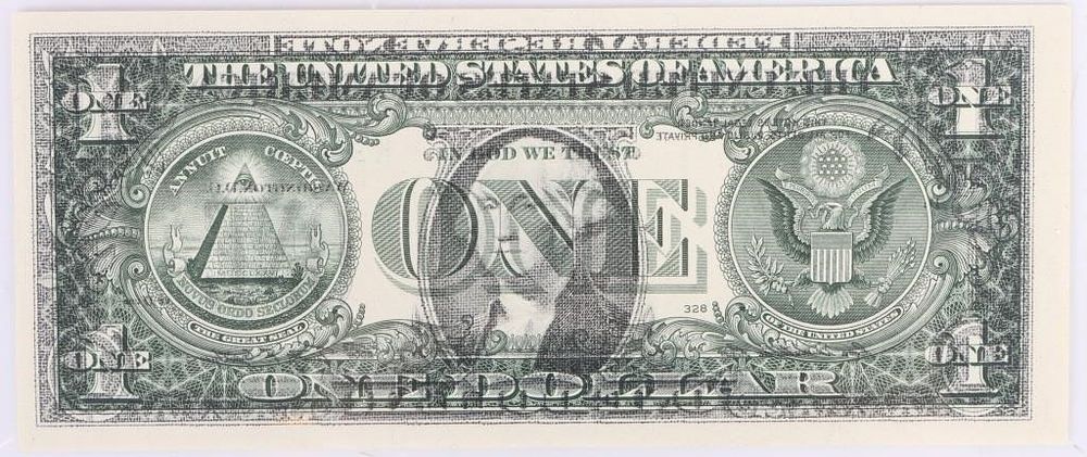 Lot 202158: 2009 SERIES $1 FRONT STAMP ON BACK ERROR BANKNOTE