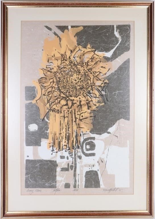 Lot 203460: "QUARRY FLOWER" PORTFOLIO 1 LIMITED SIGNED FRAMED