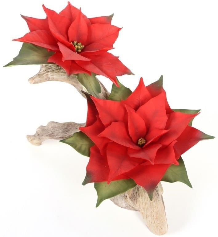 Lot 203496: 1989 BOEHM POINSETTIAS LIMITED EDITION NO.153/200