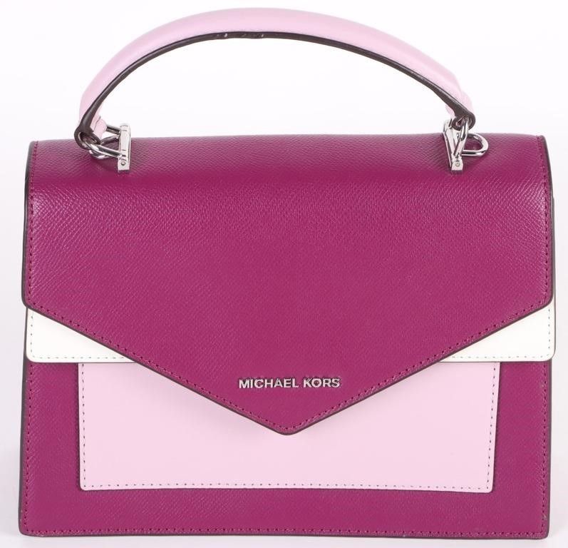 Lot 203528: MICHAEL KORS LUDLOW LEATHER SATCHEL BAG (NWT)