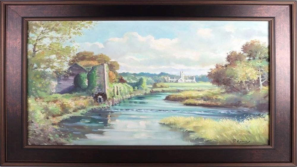 Lot 204153: PAUL CEZANNE ORIGINAL LANDSCAPE PAINTING AFTER