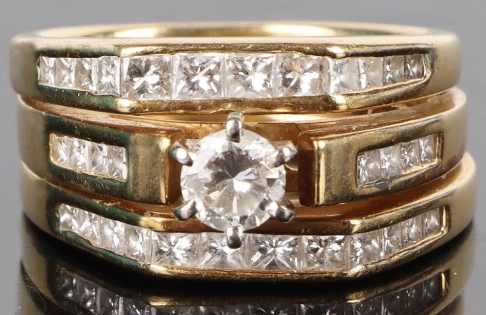 Lot 204183: 2.33CTW DIAMOND 18K YELLOW GOLD LADIES RING