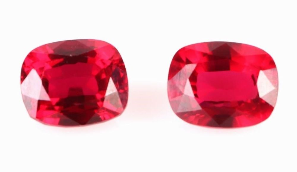 Lot 204200: 26.50CTW CUSHION-CUT RED RUBIES LOOSE GEMSTONES