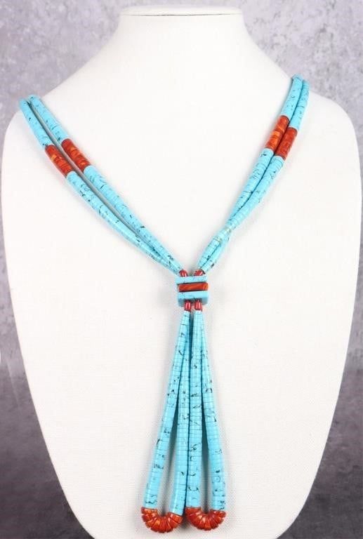 Lot 204351: SOUTHWEST TURQUOISE & JASPER STERLING JEWELRY