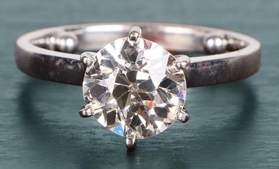 NATURAL 1.94CT VVS1 SOLITAIRE DIAMOND LADIES RING. This is an unbelievable quality 1.94ct