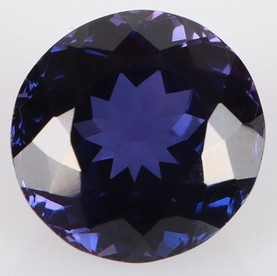 9.55CT BLUE-PURPLE SAPPHIRE LOOSE GEMSTONE. 9.55ct round brilliant-cut blue-purple Sapphire